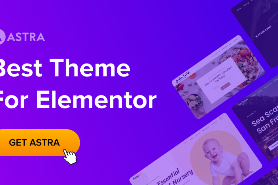 Astra Bedste template til Elementor